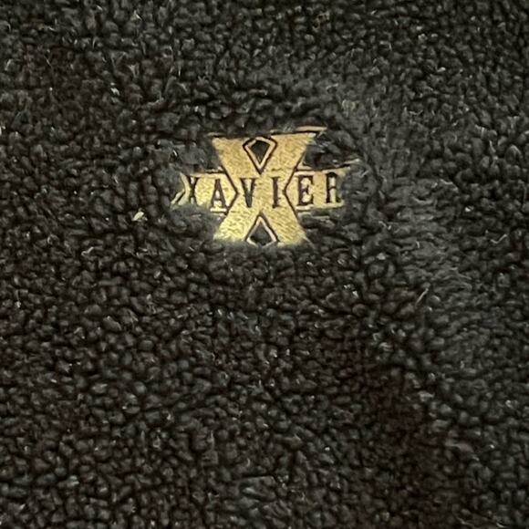 Xavier University fleece pullover, fuzzy crewneck, Vintage Musketeers sz L - Picture 5 of 6